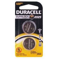 金霸王 Duracell CR2025 锂电池 纽扣电池 2粒装 适用于车门遥控器 薄型遥控器 手表血糖测试仪